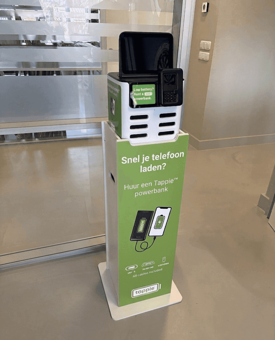 Vrijstaand Tappie-station bij een ingang